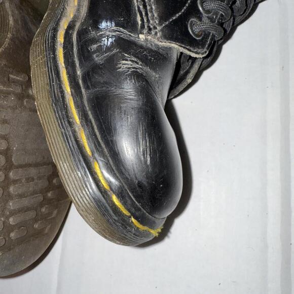 Dr Doc Martens Lace Up‎ Combat Work Slip Resistant Boots Black Leather Men’s 6 main image 6